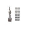 KIT 5 POSTES ALUMINIO BLANCO ALTO
