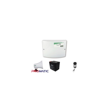 KIT ENERGIZADOR SHOCKER 14000 CON LLAVE, CONTROL, BATERIA DE RESPALDO Y SIRENA 20 W