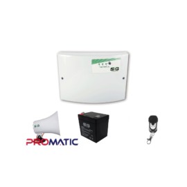 KIT ENERGIZADOR SHOCKER 14000 CON LLAVE, CONTROL, BATERIA DE RESPALDO Y SIRENA 30 W