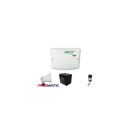 KIT ENERGIZADOR SHOCKER 14000 CON LLAVE, CONTROL, BATERIA DE RESPALDO Y SIRENA 30 W