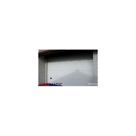 PORTON SECCIONAL A RAYAS BLANCO 18X8
