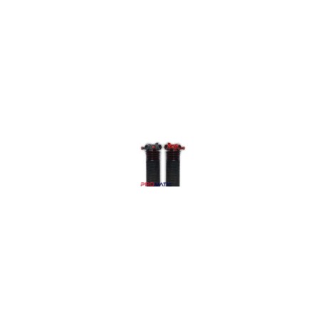 RESORTE PARA PORTONES ASCENDENTES CAFE CALIBRE 234X2X25 IZQUIERDO CONO ROJO
