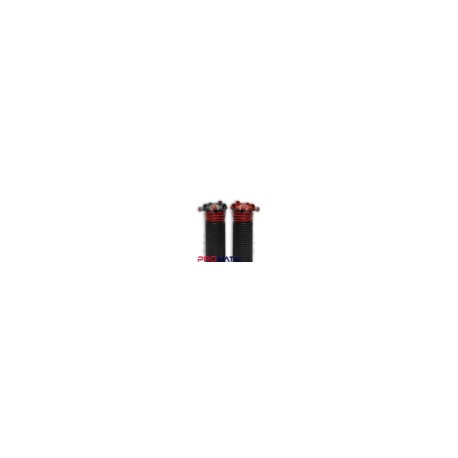 RESORTE PARA PORTONES ASCENDENTES ROJO CALIBRE 225X2X27 DERECHO CONO NEGRO
