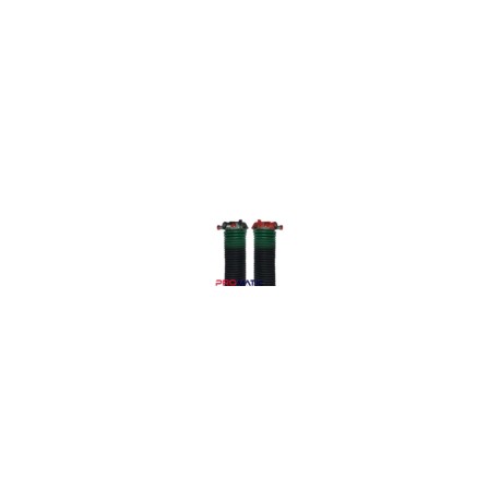 RESORTE PARA PORTONES ASCENDENTES VERDE CALIBRE 243X2X32 DERECHO CONO NEGRO