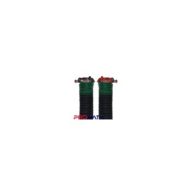 RESORTE PARA PORTONES ASCENDENTES VERDE CALIBRE 243X2X32 IZQUIERDO CONO ROJO