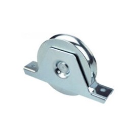 RUEDA 12 CM CON  BASE EN U 450 KG